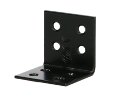 Versterkingshoek - multigaten 40 x 40 x 40 mm 2 mm zwart