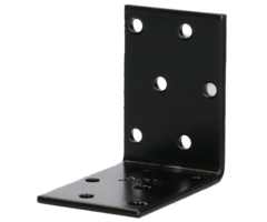 Versterkingshoek - multigaten 40 x 60 x 60 mm 2 mm zwart