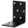 Versterkingshoek - multigaten 40 x 60 x 60 mm 2 mm zwart voor versteviging en verbinding van houtconstructies