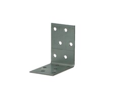 Hoekverbinder verzinkt 100x40x40 mm met multigaten - 2 mm dik