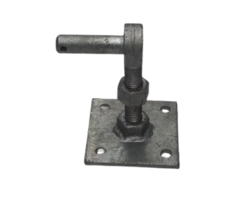 Duim op plaat - verstelbaar Vuurverzinkt 100x100mm