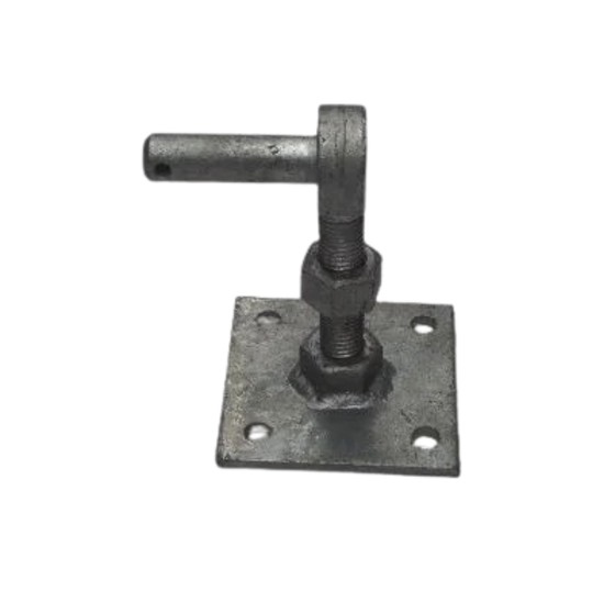 Duim op plaat - verstelbaar Vuurverzinkt 100x100mm