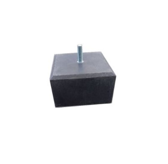 Betonpoer 195x195 mm laag model (120 mm) met fijne facetrand