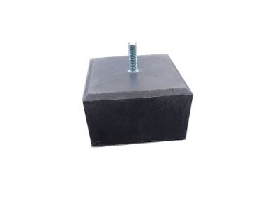 Betonpoer 195x195 mm laag model (120 mm) met fijne facetrand