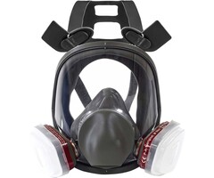 Volgelaats beschermingsmasker met P4-filters en anti-condens vizier