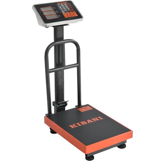 Platformweegschaal 150 kg met display en 7 geheugenfuncties