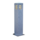 Hardstenen sokkellamp 68 cm blauw met piramidekap en LED verlichting