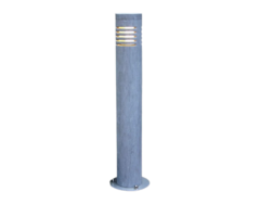 Hardstenen tuinlamp rond 65 cm blauw met LED fitting