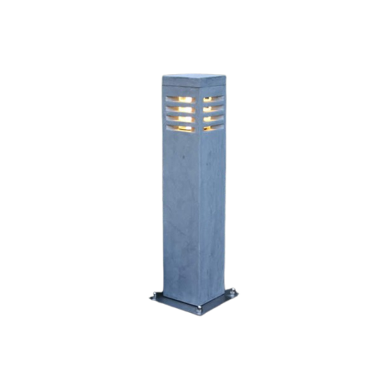 Sokkellamp blauwe hardsteen 50 cm met LED - tuinverlichting