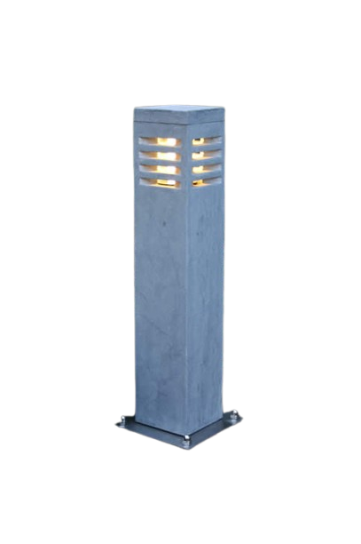 Sokkellamp blauwe hardsteen 50 cm met LED - tuinverlichting