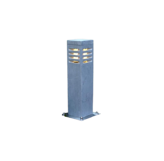 Hardstenen sokkellamp 40 cm blauw vierkant voor buiten