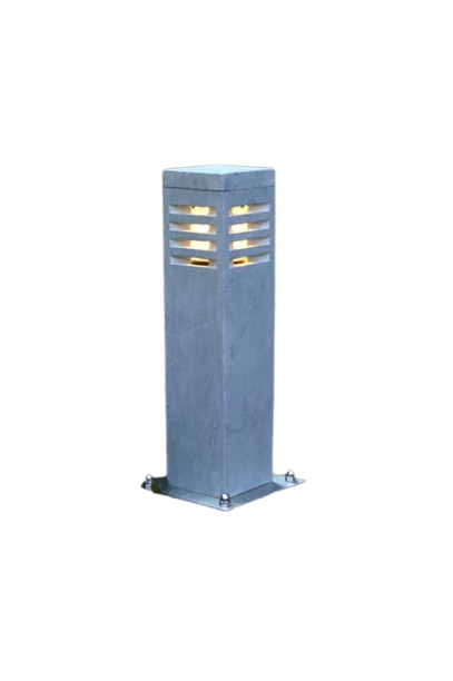 Hardstenen sokkellamp 40 cm blauw vierkant voor buiten
