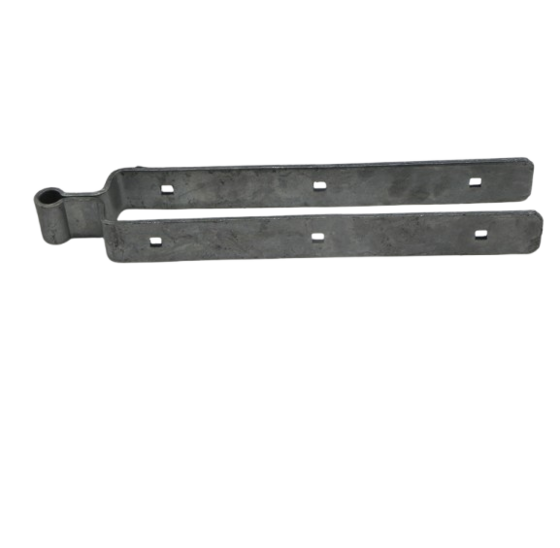 Duimheng met dubbele band 450 x 64 mm 6 mm vuurverzinkt voor het ophangen en scharnieren van tuin- en poortdeuren