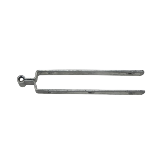 Duimheng met dubbele band 450 x 64 mm 6 mm vuurverzinkt voor het ophangen en scharnieren van tuin- en poortdeuren