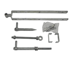 Set voor Engelse poort met inslagduim 600 x 72 mm 6 mm vuurverzinkt