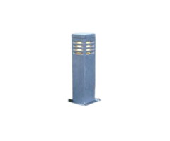 Sokkellamp 40 cm hoog, vierkant 10x10 cm, antraciet metaal