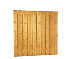 Geïmpregneerde grenen schutting 180x180 cm geschaafd 21-planks
