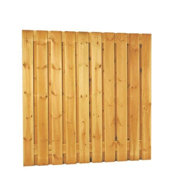 Tuinschutting grenen 180x180 cm, 18 planks geschaafd verduurzaamd