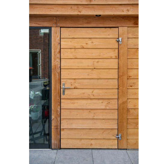 Poortframe 200x100 cm met geïntegreerde slotkast en 2 stelscharnieren
