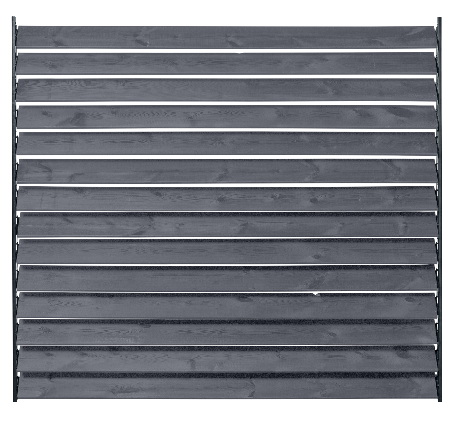Heebra Draaibare lamellenset antraciet 50 cm staal met planken