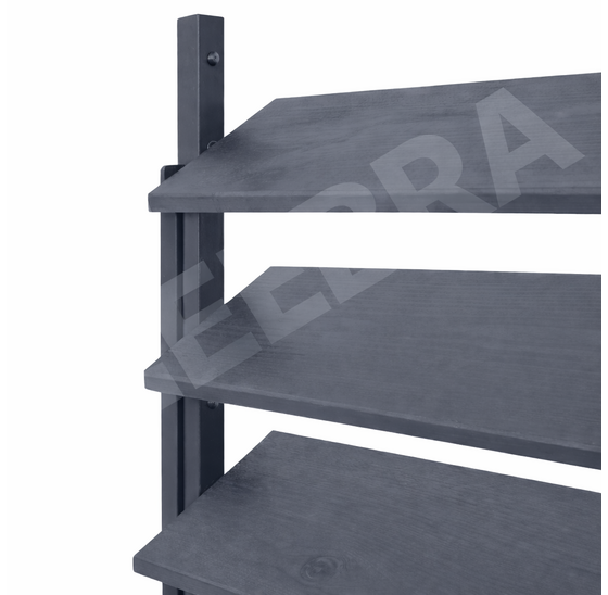 Heebra Schutting met draaibare lamellen 220 cm antraciet staal compleet set