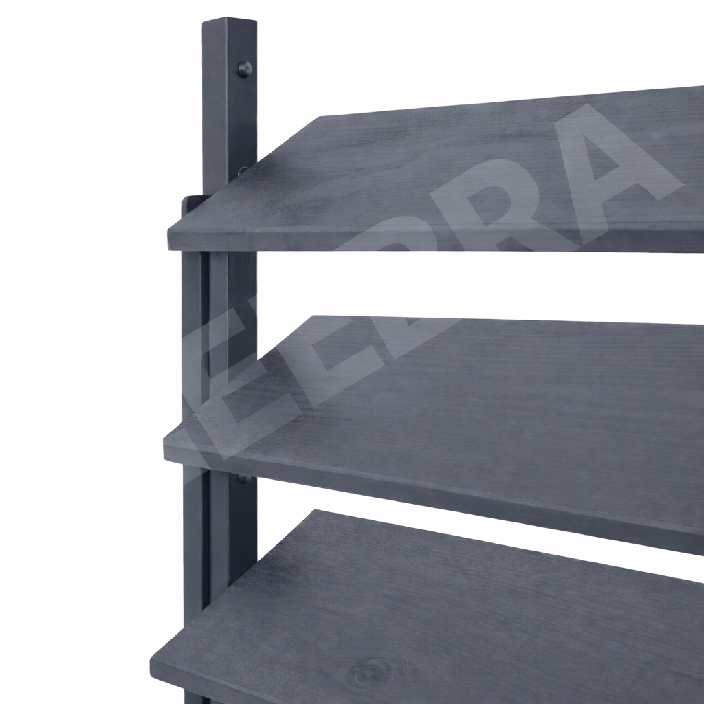 Heebra Schutting met draaibare lamellen 220 cm antraciet staal compleet set