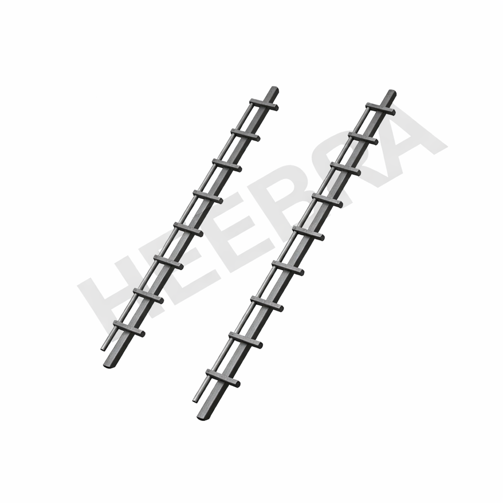 Heebra Draaibare lamellenset antraciet 50 cm staal met planken