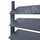 Draaibare lamellenset antraciet 50 cm staal met planken