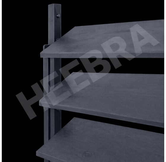 Heebra Antraciet Flex Fence  165cm Draaibare Lamellen  shutter  [1,2mm]