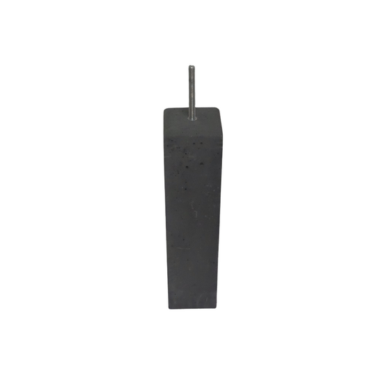 Betonpoer 70 cm hoog met facetrand 19x19 cm (zonder plaatje)