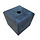 Betonpoer 22x22x20 cm met gat - fundering voor schutting en overkapping