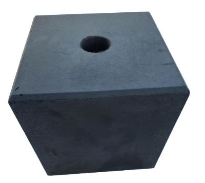 Betonpoer met gat 200x200mm voor palen, pergola en schutting
