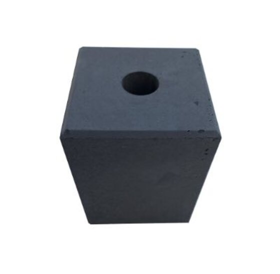Betonpoer 150x150mm met gat - laag model voor fundering