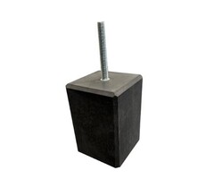 Betonpoer 140x140mm hoogte 200mm met facetrand (zonder plaatje)