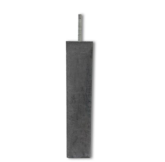 Betonpoer zonder facetrand 120x120mm (excl. plaatje)