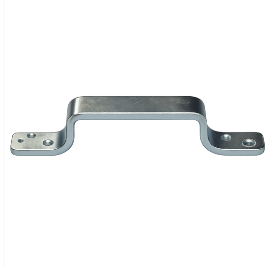 Handgreep 170 x 20 mm 5 mm verzinkt voor grip en bediening van poorten en hekken