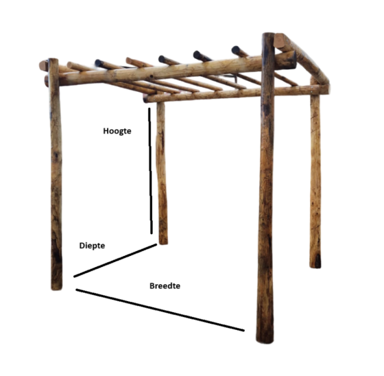 Kastanje Pergola | 230x300 cm