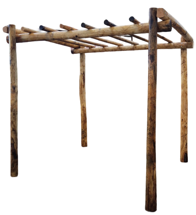 Kastanjehout pergola 230x300 cm - duurzame tuinoverkapping