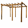 Kastanje Pergola | 150x400 cm