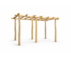 Robinia pergola 200x400 cm geschuurd acaciahout duurzaamheidsklasse I