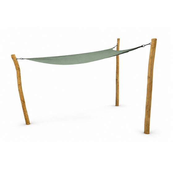 Pergola Robinia | Driehoek | 500x500x500 cm | Olive