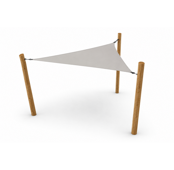Pergola Robinia | Driehoek | 360x360x360 cm | Greige