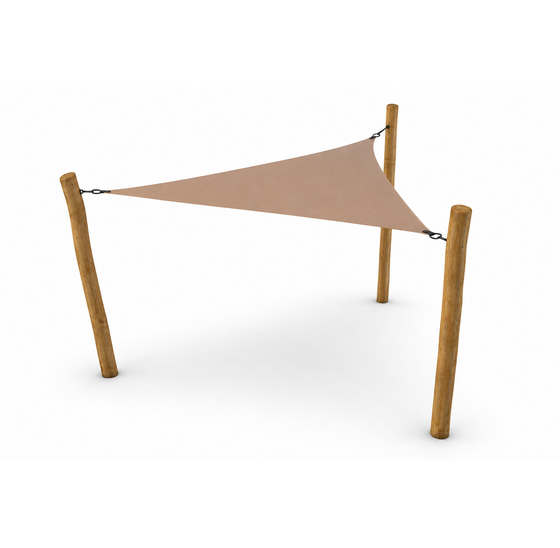 Pergola Robinia | Driehoek | 500x500x500 cm | Sand