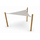 Pergola Robinia | Driehoek | 500x500x500 cm | Greige