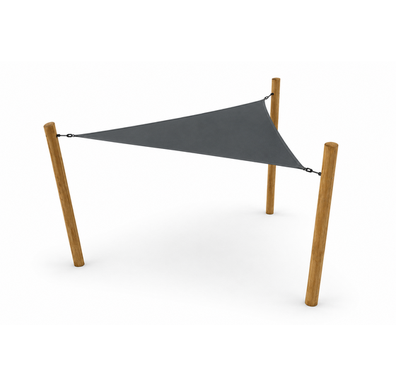Pergola Robinia | Driehoek | 500x500x500 cm | Antraciet