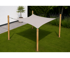Pergola robiniahout 400x300 cm met schaduwdoek olive rechthoekig