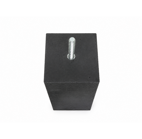 Betonpoer 58 cm hoog 14x14 cm zonder facetrand