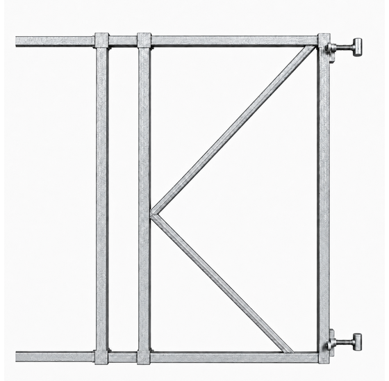 verstelbaar poortframe 100-150 cm uitschuifbaar voor poorten en hekken