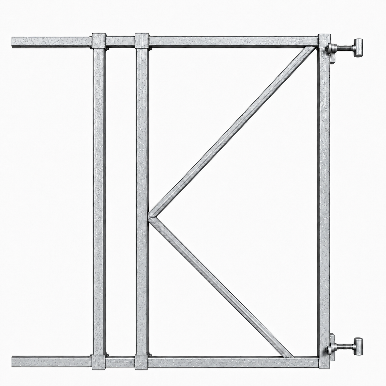 verstelbaar poortframe 100-150 cm uitschuifbaar voor poorten en hekken