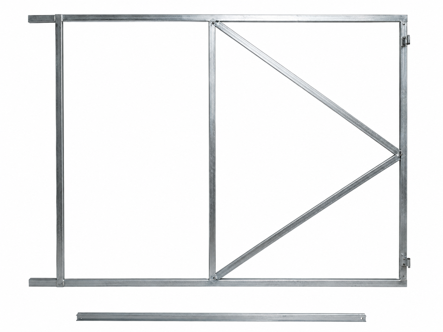 verstelbaar poortframe 100-150 cm uitschuifbaar voor poorten en hekken